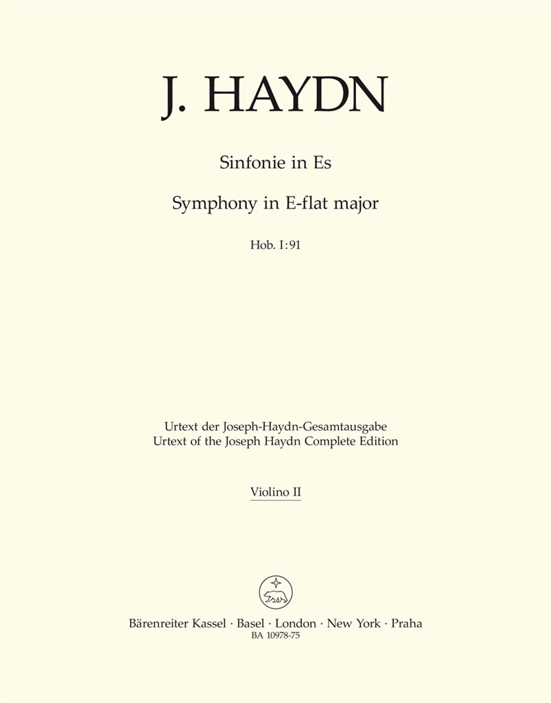 Symphony in Eb major Hob. I:91